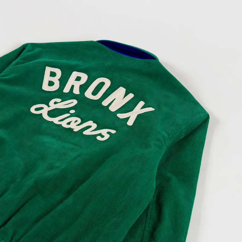 Polo Ralph Lauren Reversible Letterman Jacket Athletic Green Rugb