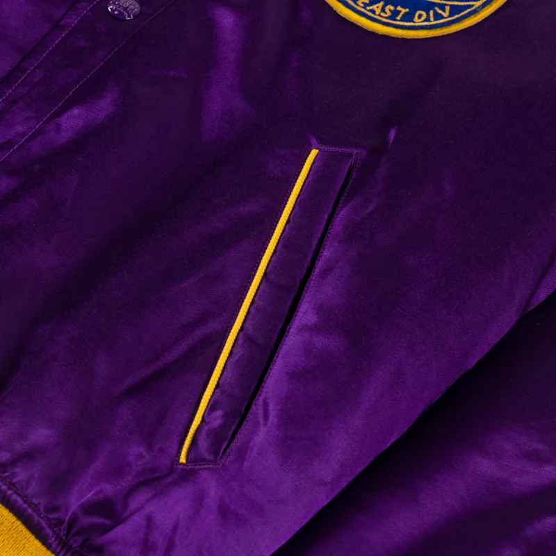 Polo Ralph Lauren Satin Varsity Inspired Jacket Champion Purple X-9