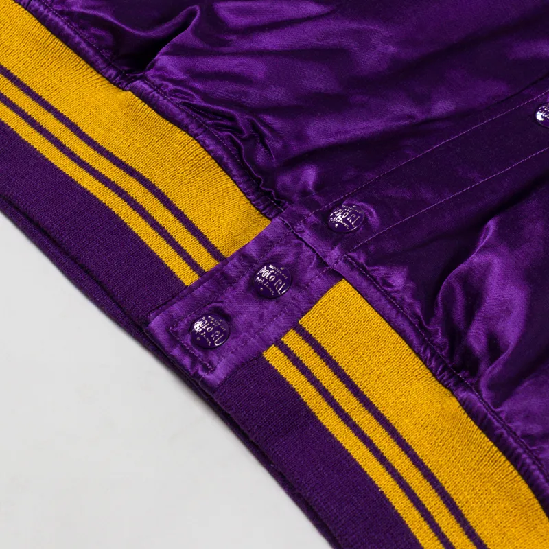 Polo Ralph Lauren Satin Varsity Inspired Jacket Champion Purple X-11