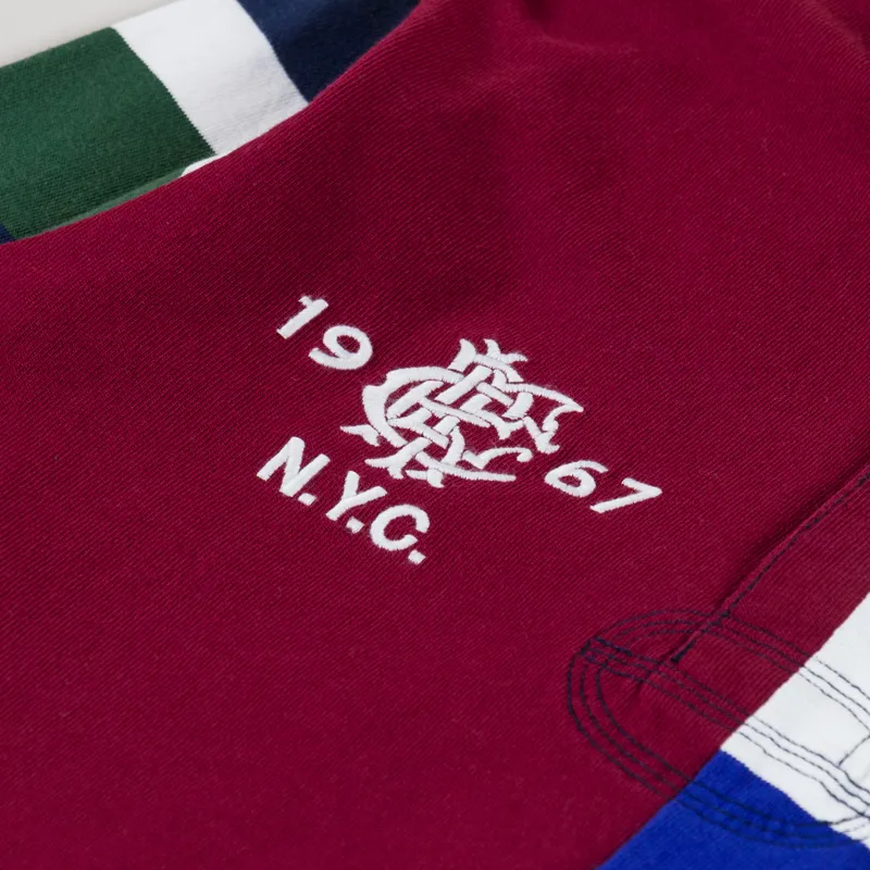 Polo Ralph Lauren Patchwork Jersey Rugby Shirt Newport Navy Multi-6