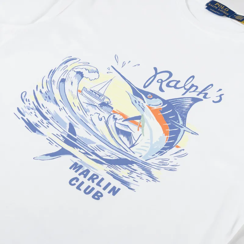 Polo Ralph Lauren Slub Jersey Graphic T Shirt White-2