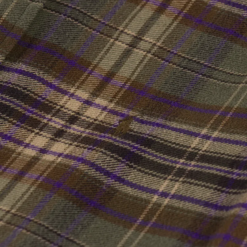 Polo Ralph Lauren Plaid Brushed Flannel Shirt Olive Brown-6