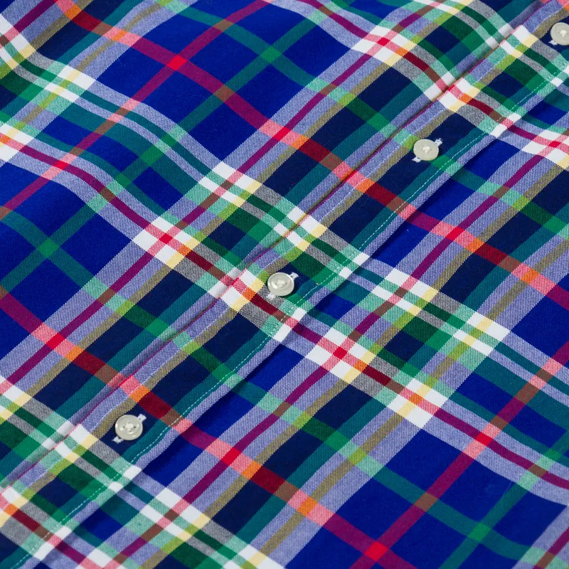 Polo Ralph Lauren Plaid Oxford Shirt Royal White-6