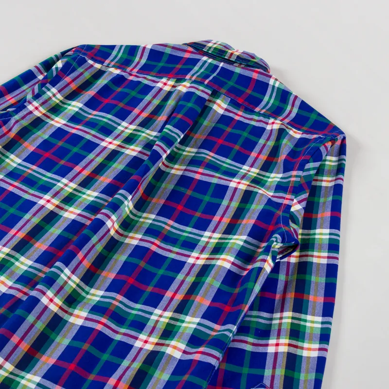 Polo Ralph Lauren Plaid Oxford Shirt Royal White-3