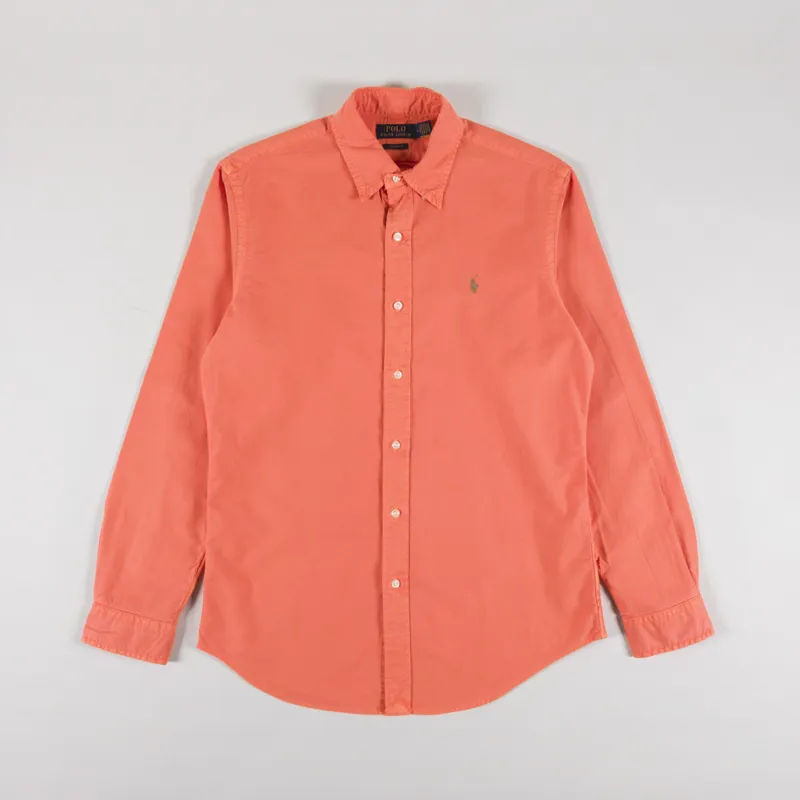 Polo Ralph Lauren Garment Dyed Oxford Shirt Spring Melon