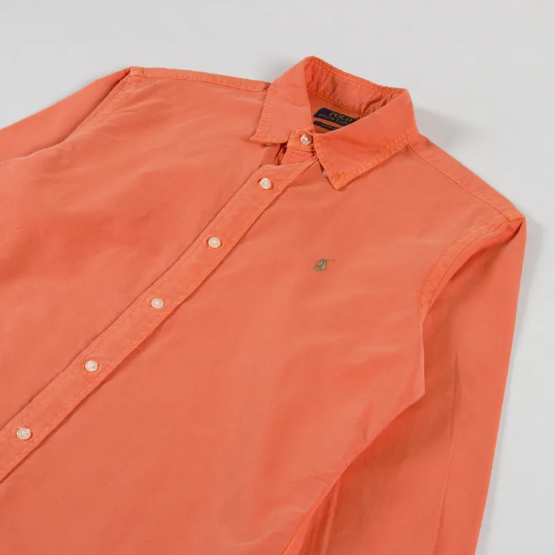 Polo Ralph Lauren Garment Dyed Oxford Shirt Spring Melon-2