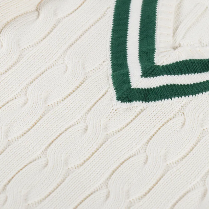 Polo Ralph Lauren The Iconic Cricket Jumper Cream New Forest-4