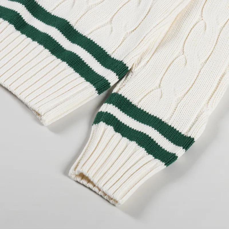 Polo Ralph Lauren The Iconic Cricket Jumper Cream New Forest-7