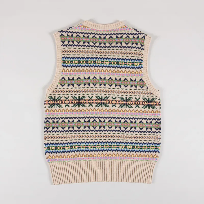 Polo Ralph Lauren Fair Isle Sleeveless Jumper Tan Combo-1
