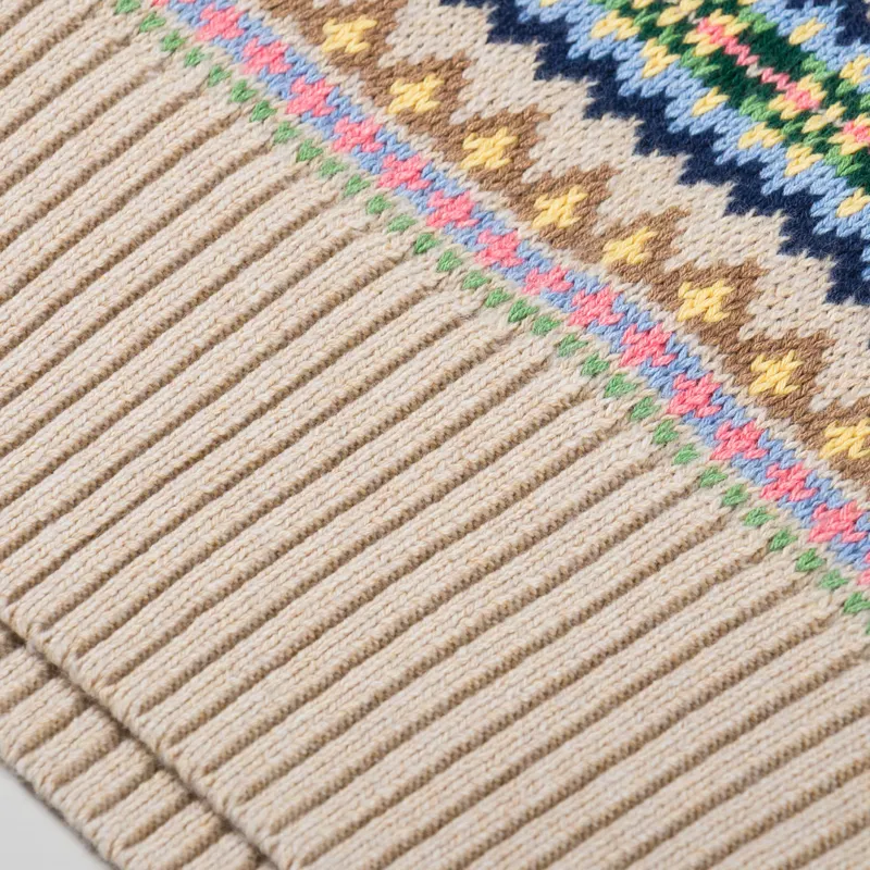 Polo Ralph Lauren Fair Isle Sleeveless Jumper Tan Combo-5