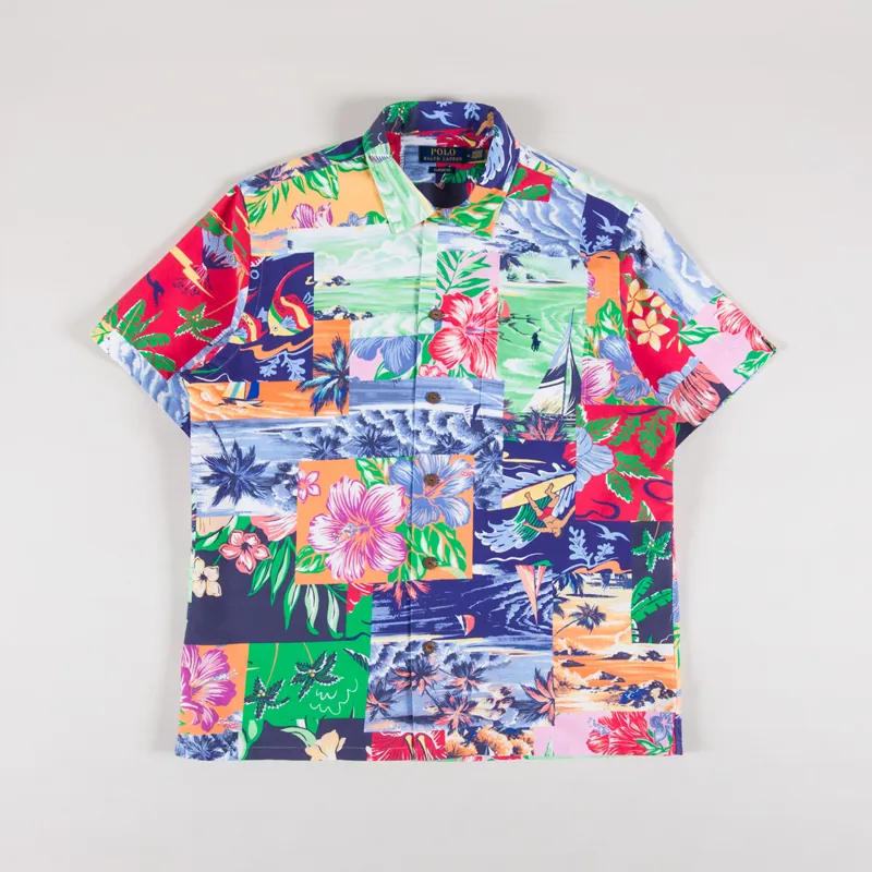 Polo Ralph Lauren Patchwork Print Oxford Shirt Beach Bazaar