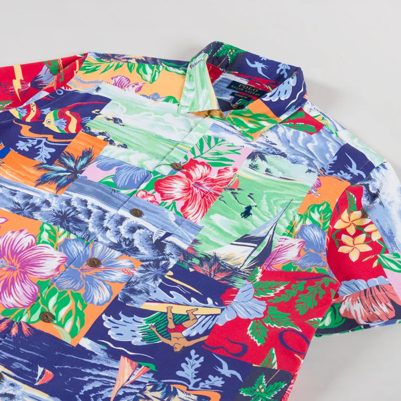 Polo Ralph Lauren Patchwork Print Oxford Shirt Beach Bazaar-1