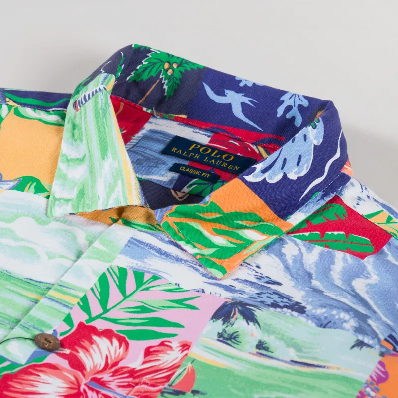 Polo Ralph Lauren Patchwork Print Oxford Shirt Beach Bazaar-2
