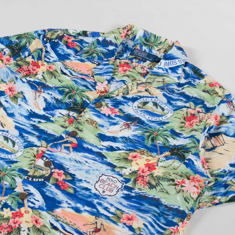 Polo Ralph Lauren Beach Print Camp Shirt Polo Surf Scenic-1