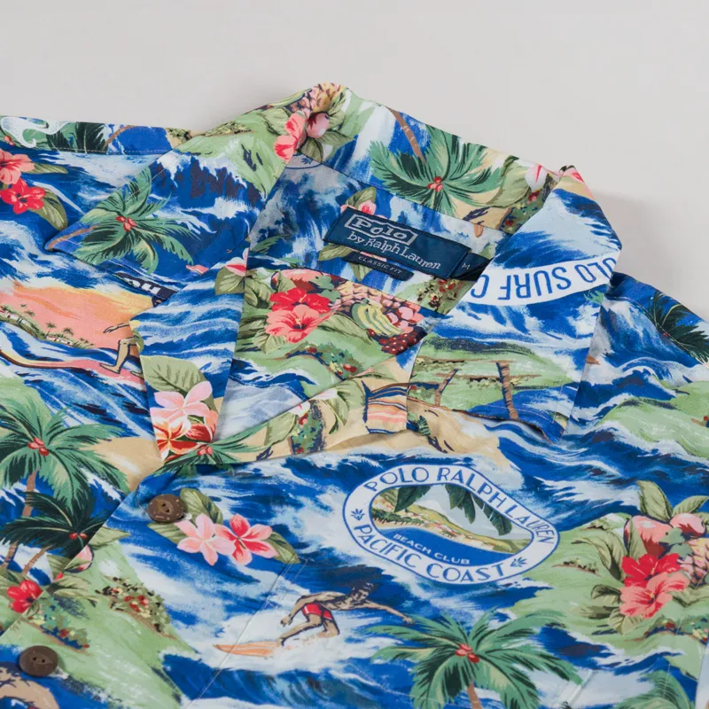 Polo Ralph Lauren Beach Print Camp Shirt Polo Surf Scenic-2