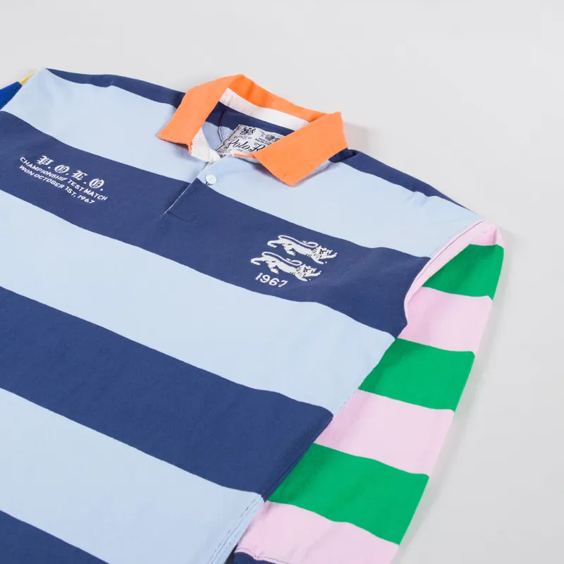 Polo Ralph Lauren Vintage Fit Striped Jersey Rugby Shirt Newport Navy Multi-2