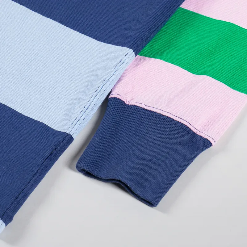 Polo Ralph Lauren Vintage Fit Striped Jersey Rugby Shirt Newport Navy Multi-7