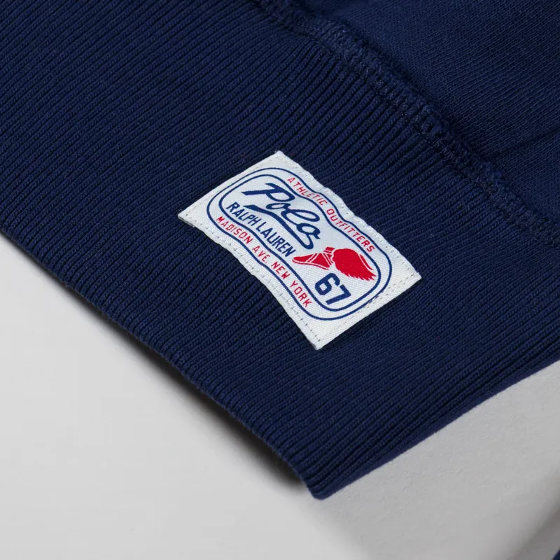 Polo Ralph Lauren Vintage Fit Logo Fleece Sweatshirt Cruise Navy-5