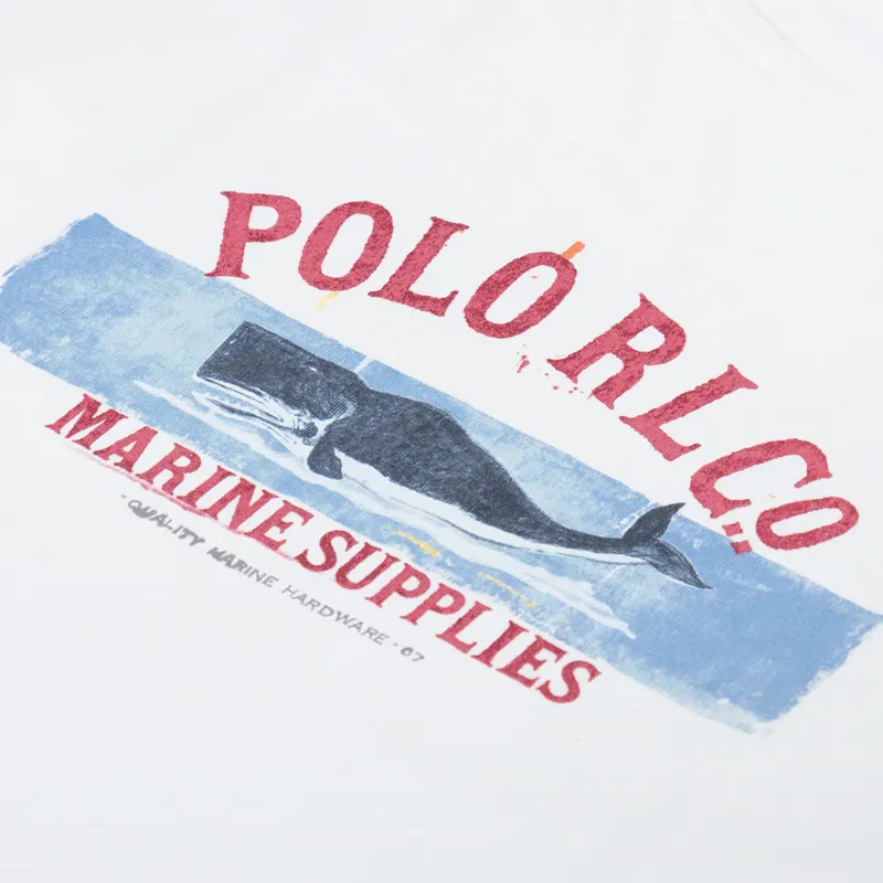 Polo Ralph Lauren Jersey Graphic T Shirt Deckwash White-2