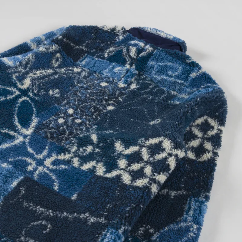 Polo Ralph Lauren Shibori Inspired Fleece Jacket Indigo-5