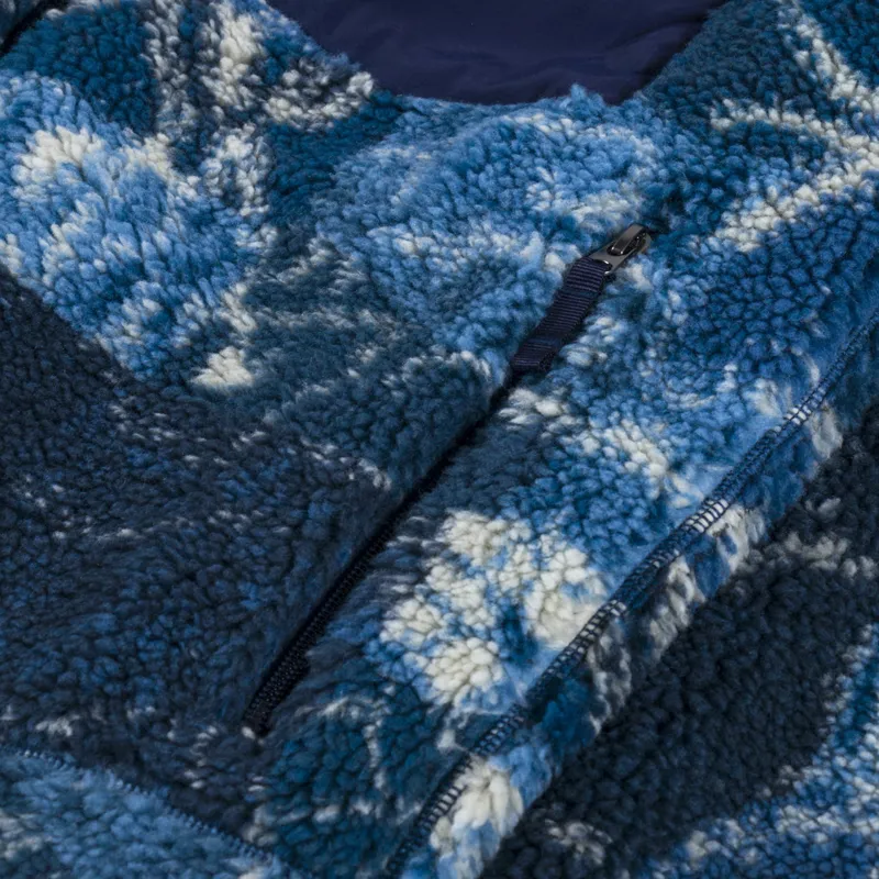 Polo Ralph Lauren Shibori Inspired Fleece Jacket Indigo-8