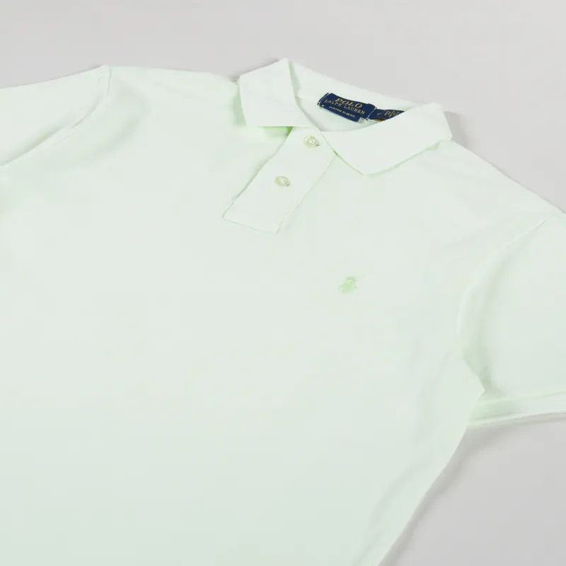 Polo Ralph Lauren Mineral Dyed Mesh Polo Shirt Leaf-1