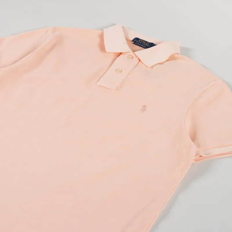 Polo Ralph Lauren Mineral Dyed Mesh Polo Shirt Amber-1