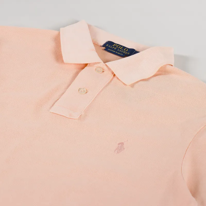 Polo Ralph Lauren Mineral Dyed Mesh Polo Shirt Amber-2