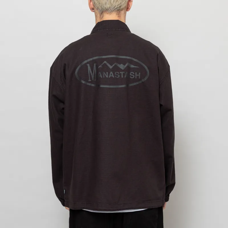 Manastash Hemp Rip Coach Jacket Black-3