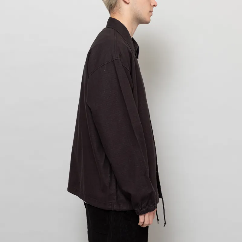 Manastash Hemp Rip Coach Jacket Black-4
