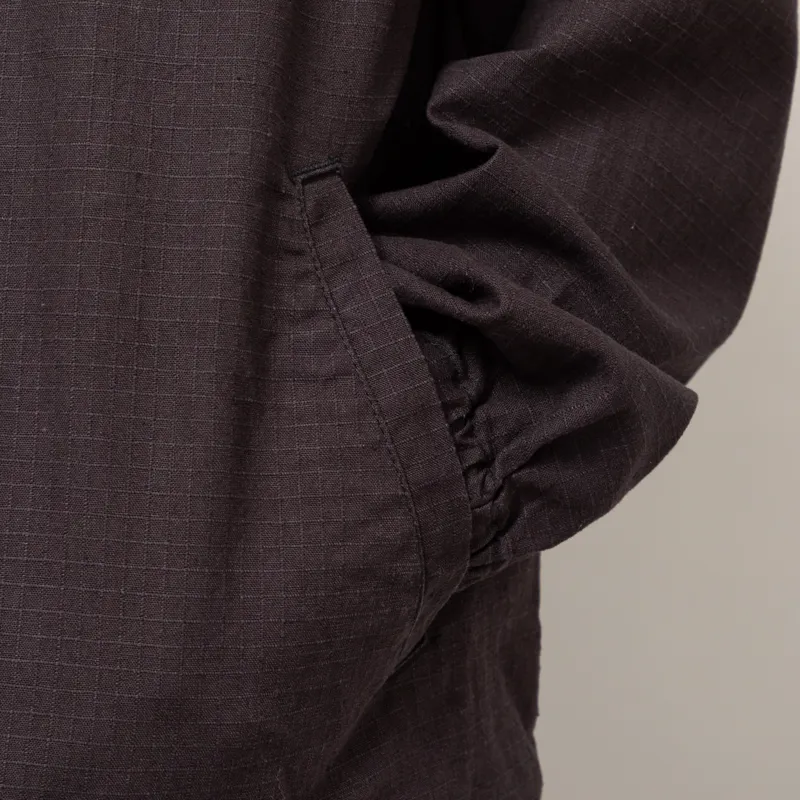 Manastash Hemp Rip Coach Jacket Black-7