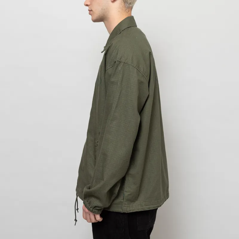 Manastash Hemp Rip Coach Jacket Olive-2