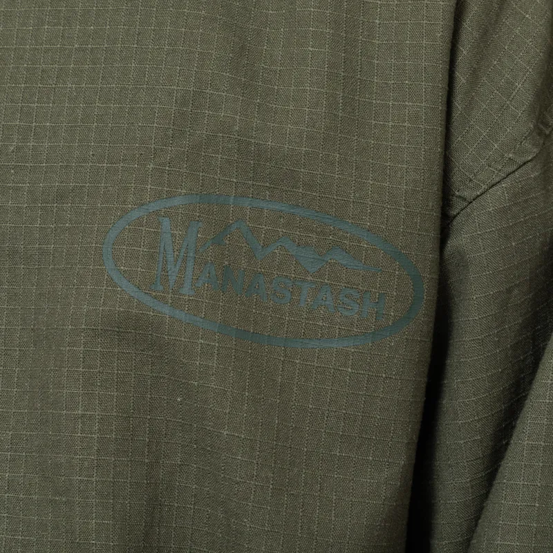 Manastash Hemp Rip Coach Jacket Olive-9