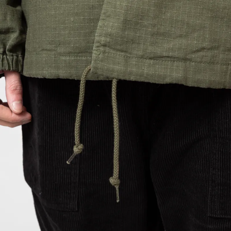 Manastash Hemp Rip Coach Jacket Olive-8