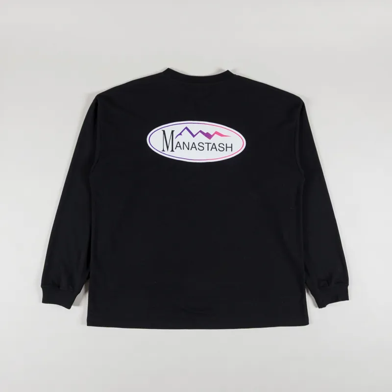 Manastash Chillmesh Original Logo Long Sleeve T Shirt Black