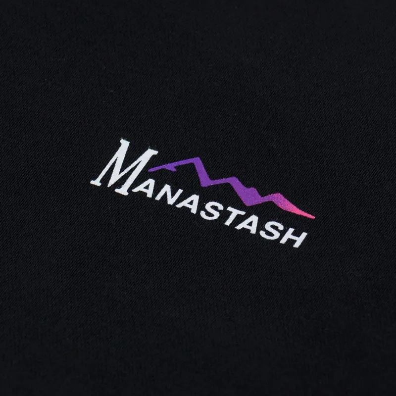 Manastash Chillmesh Original Logo Long Sleeve T Shirt Black-5