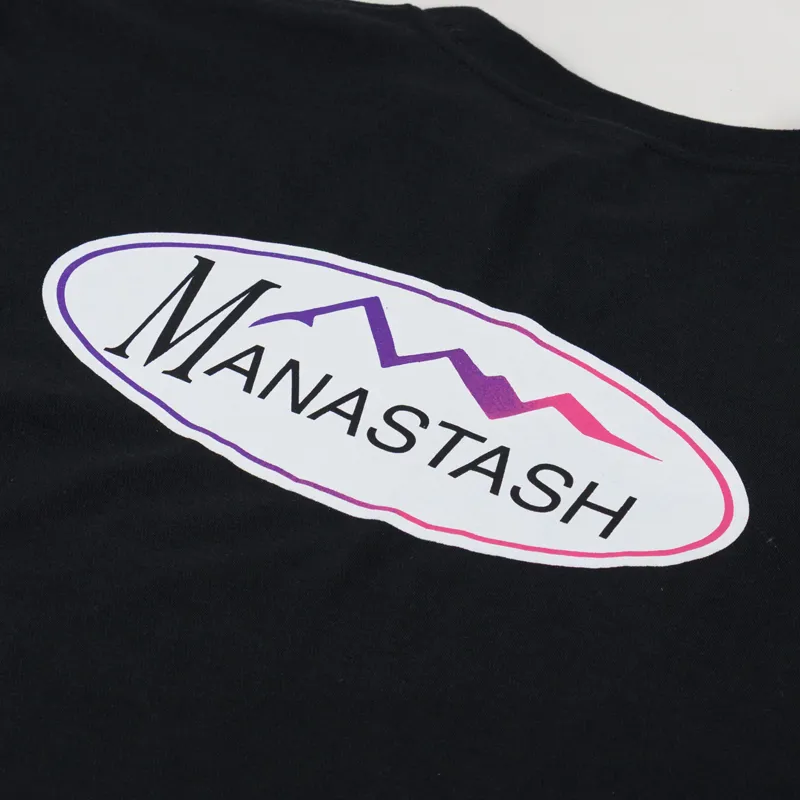 Manastash Chillmesh Original Logo Long Sleeve T Shirt Black-4