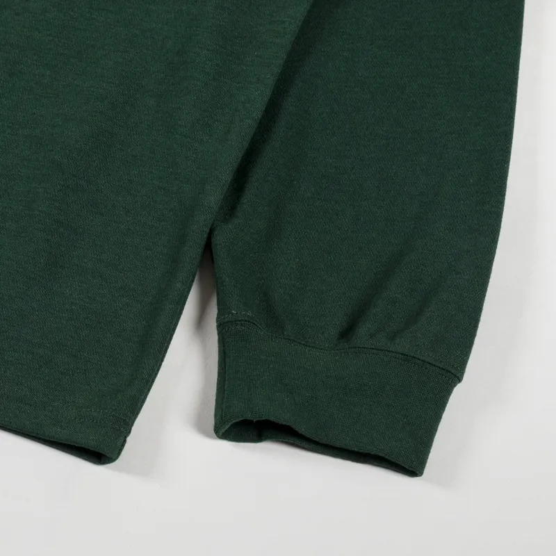 Manastash Chillmesh Original Logo Long Sleeve T Shirt Dark Green-7