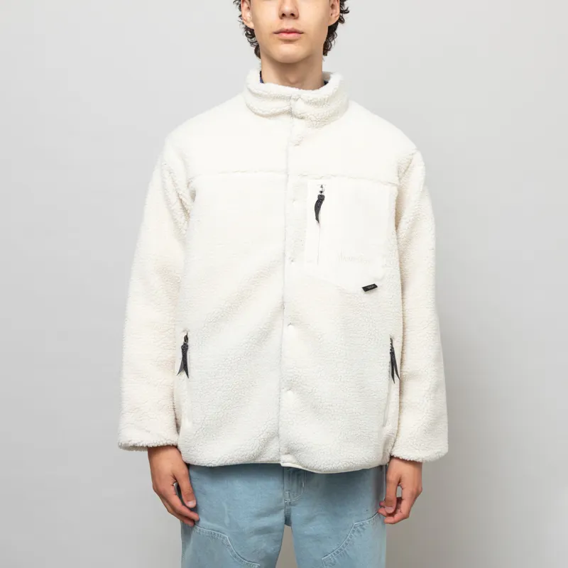 Manastash x Taion Reversible Fleece Down Jacket Natural