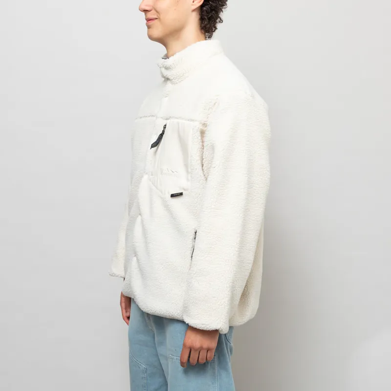 Manastash x Taion Reversible Fleece Down Jacket Natural-1