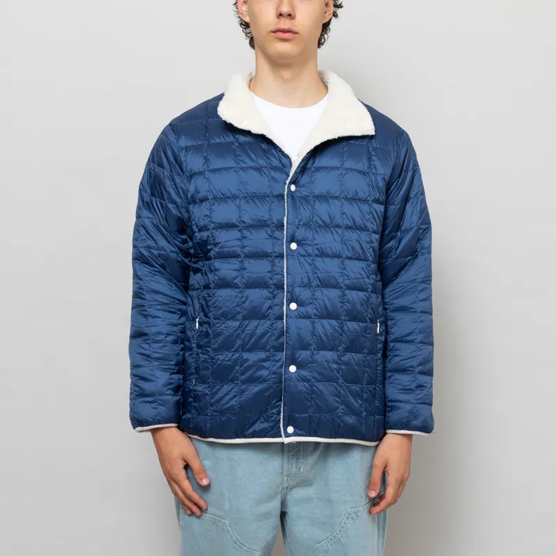 Manastash x Taion Reversible Fleece Down Jacket Natural-5