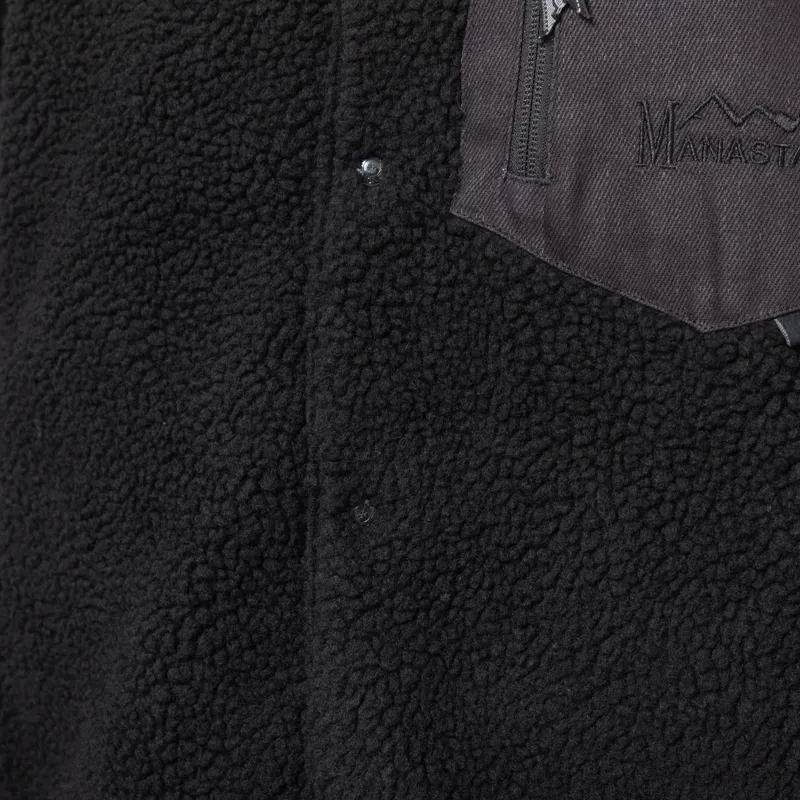 Manastash x Taion Reversible Fleece Down Jacket Black-9