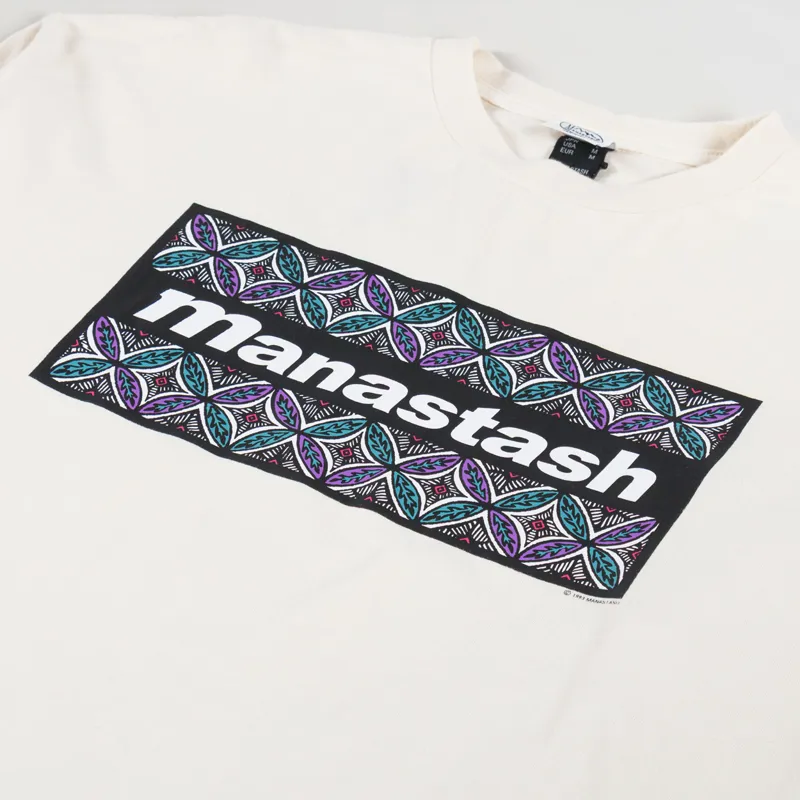 Manastash RE CTN Kaleidescope Long Sleeve T Shirt Off White-2