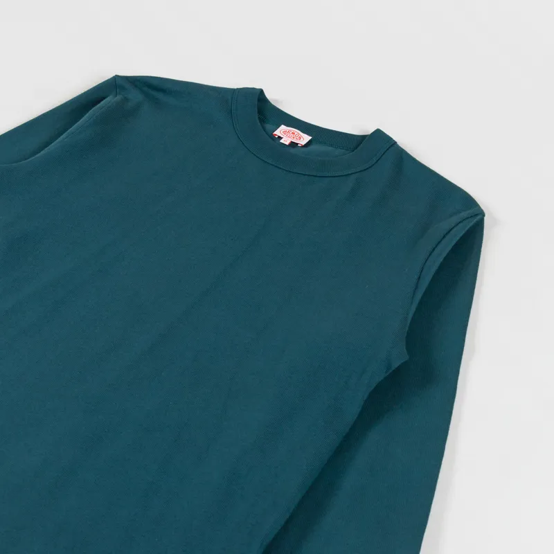 Armor Lux Heritage Organic Long Sleeve T Shirt Dark Storm-2