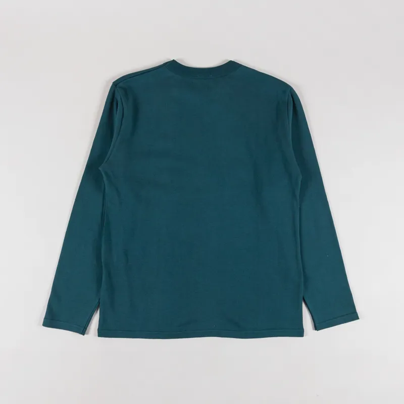 Armor Lux Heritage Organic Long Sleeve T Shirt Dark Storm-1