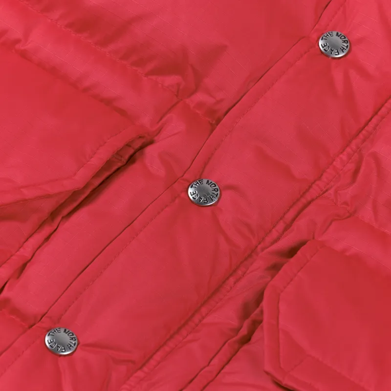 The North Face Mens Insulated 71 Sierra Down Short Jacket Red