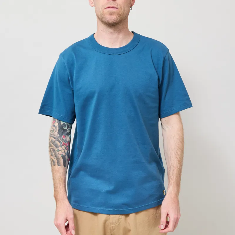 Armor Lux Organic Heritage T Shirt Teal