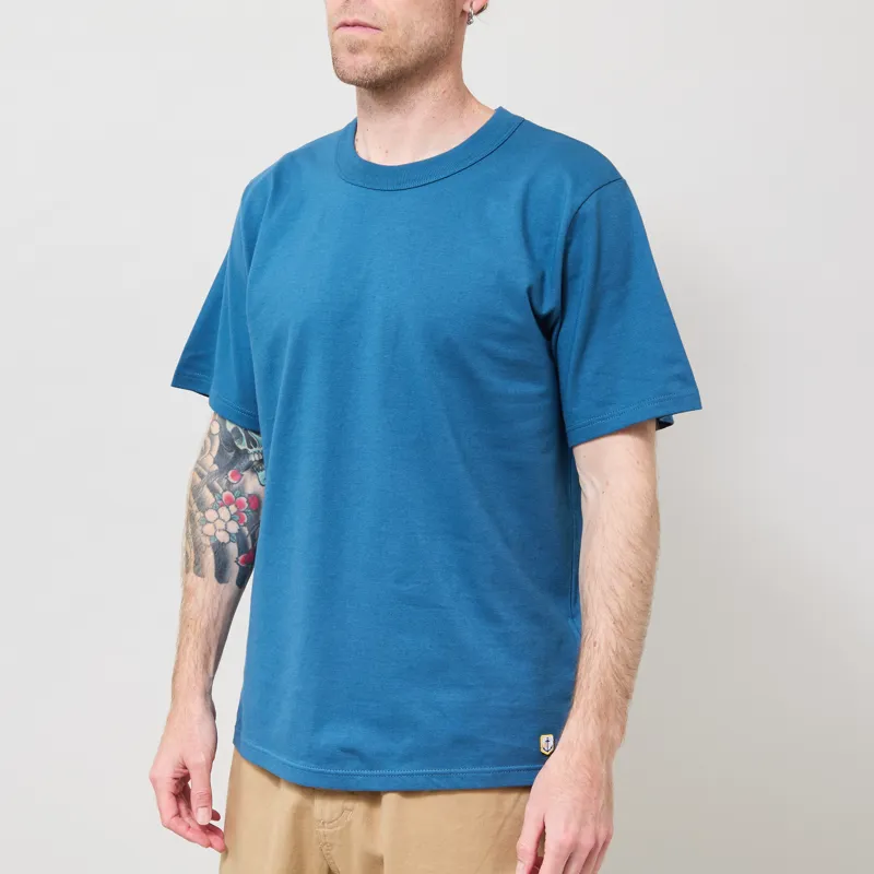 Armor Lux Organic Heritage T Shirt Teal-1