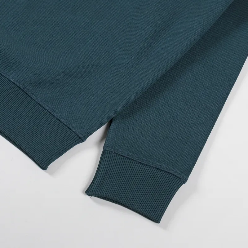 Armor Lux Heritage Logo Crew Sweat Dark Storm Boucle-6