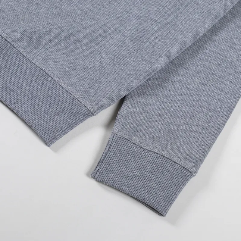 Armor Lux Heritage Logo Crew Sweat Misty Grey Boucle-5